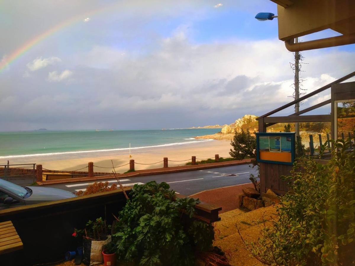Appartement Vue Mer, Rdc, Plage De Trestrignel Perros-Guirec Esterno foto
