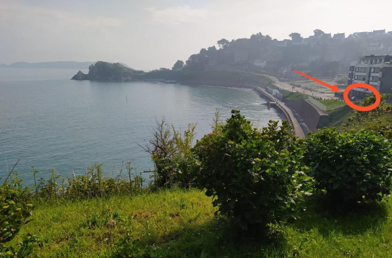 Appartement Vue Mer, Rdc, Plage De Trestrignel Perros-Guirec Esterno foto